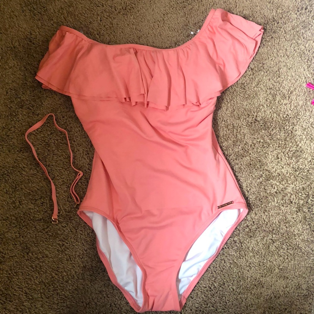 MK off the shoulder Swimming Suit